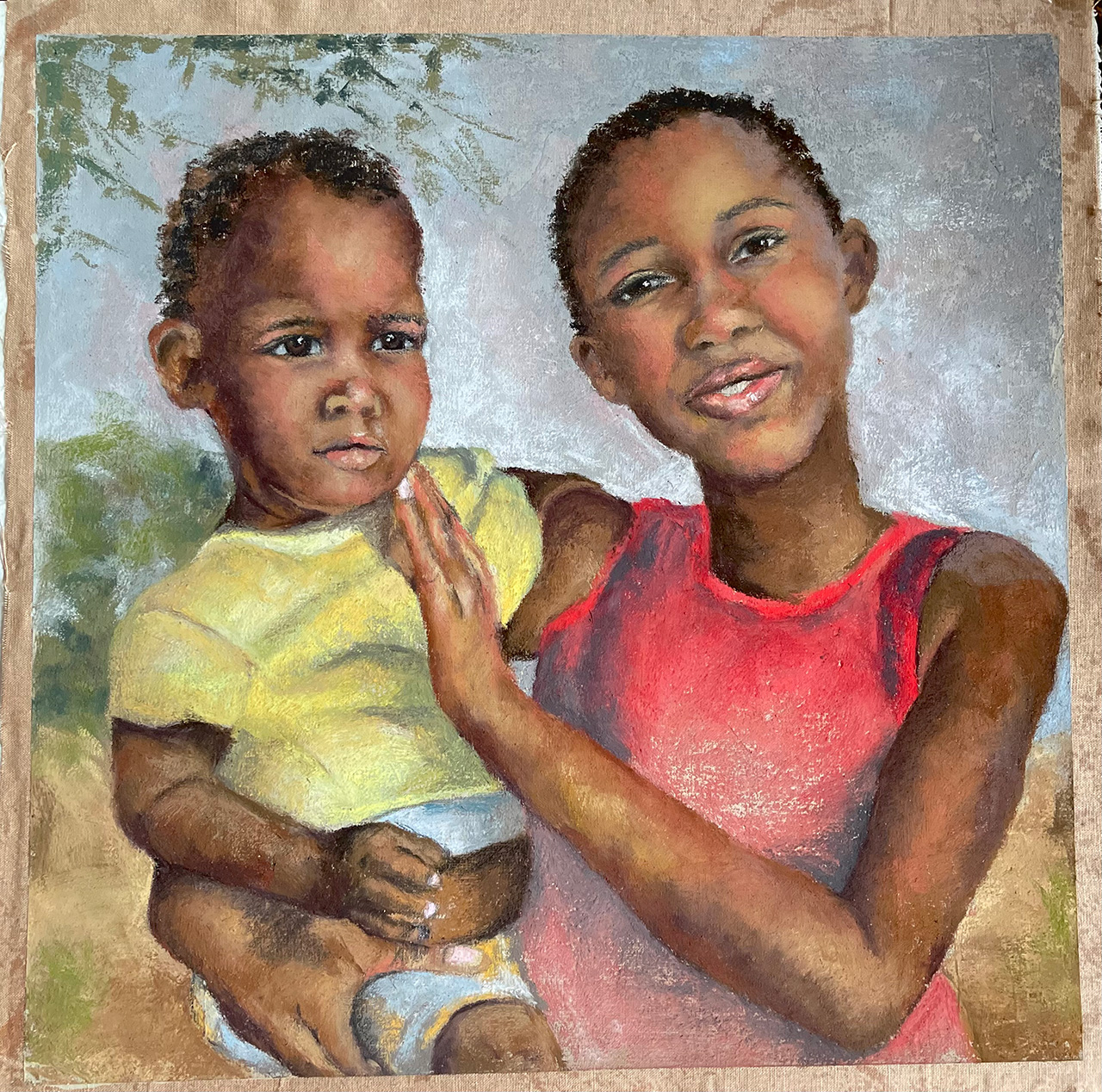 brother and sister portrait