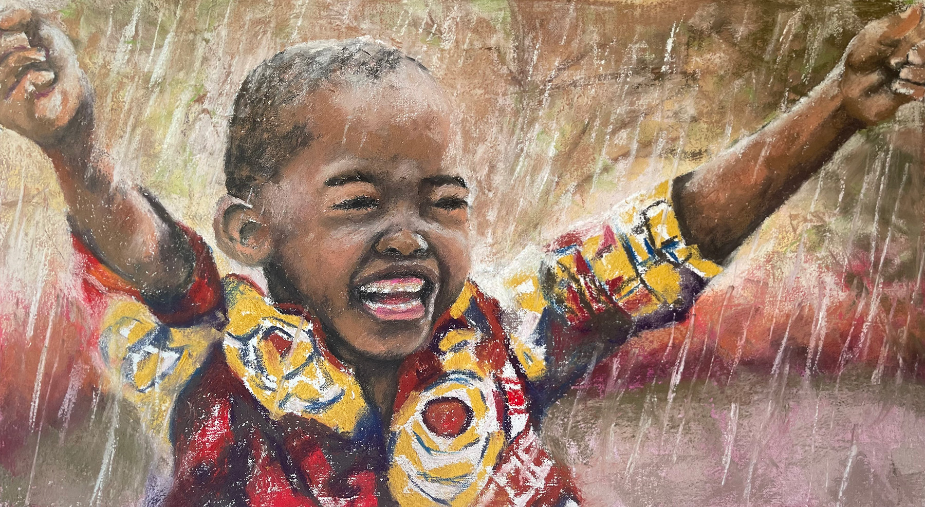 joy of rain portrait